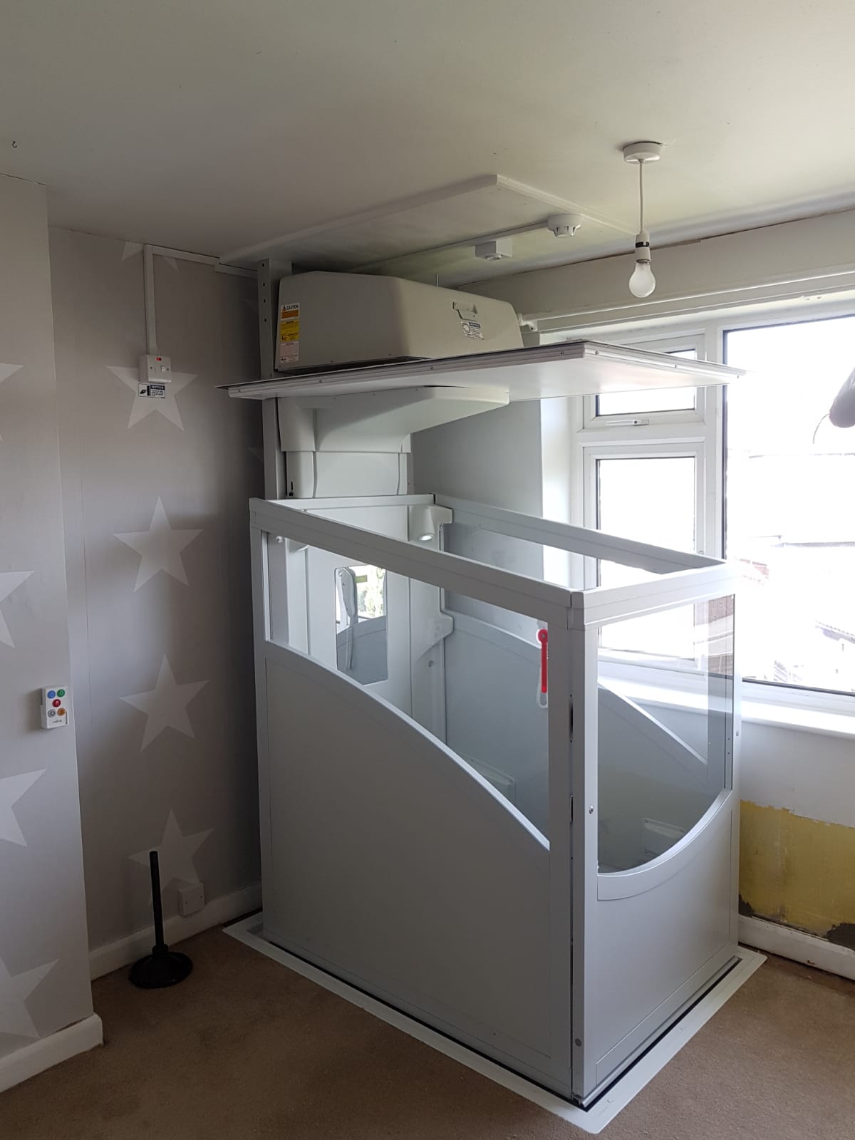 Pollock Through Floor Lift Install in Wigan