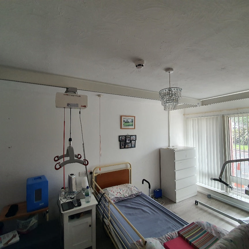 Recent Install of Molift 205 Power Traverse and Power Rise Hoist with Bespoke Frame in Warrington