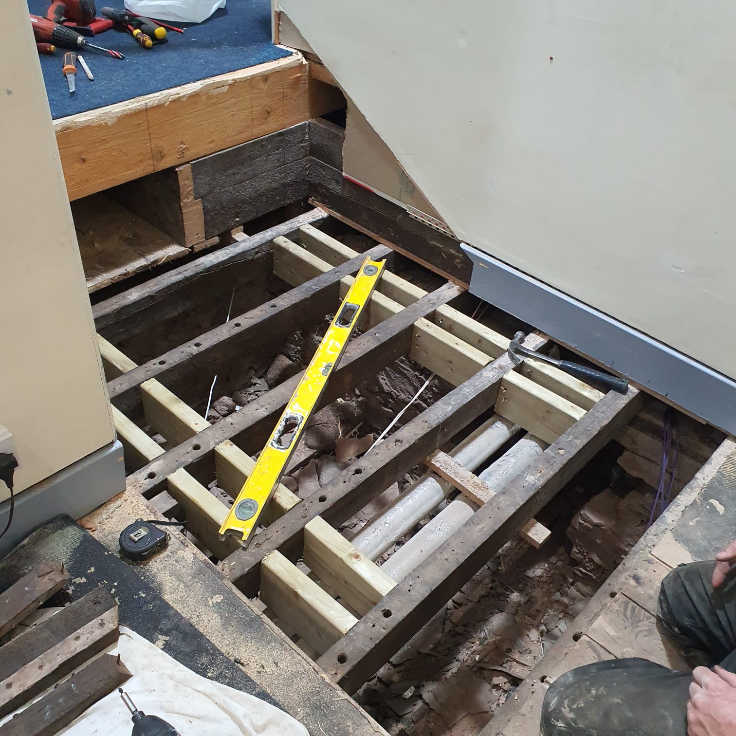 Install of Platform Lift Into Public Welsh Library
