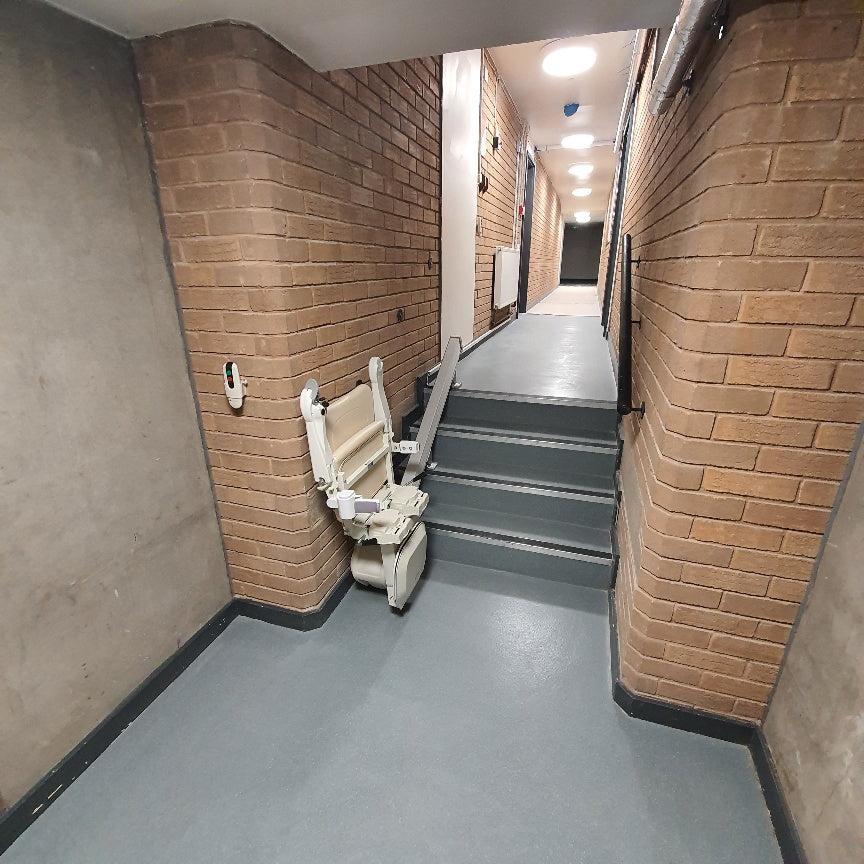 Install of Handicare 1100 Friction Drive Stairlift in Wrexham