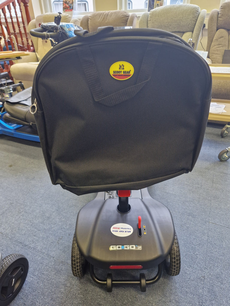 Mini Mobility Auto Useful Rear Seat Slip On Carry Bag Curved Shaped Black