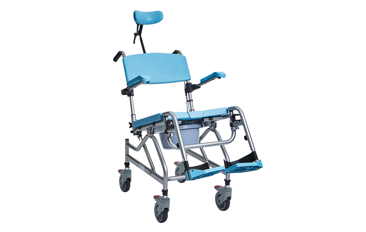 ALT-SC300 Alerta Aqua Community Tilt In Space Shower Commode Toilet Chair