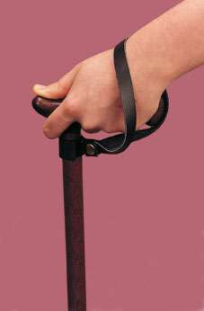Homecraft Real Leather Wrist Strap Wrap for Walking sticks canes Black AA8256 091116789