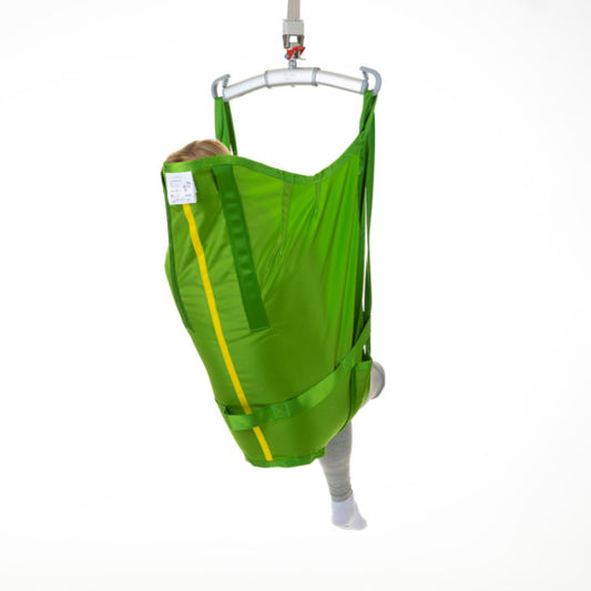 Liko Hillrom Single Double Amputee High Back Sling Model 75 Polyester Reclined Head Support