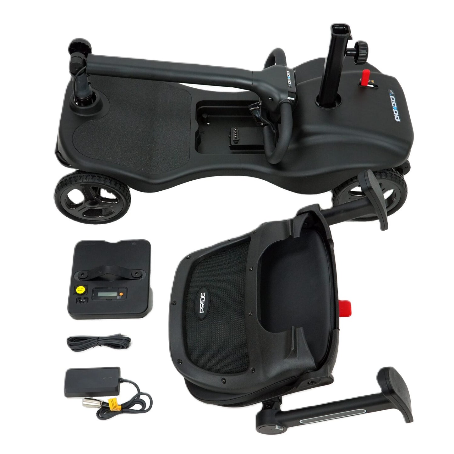 Pride MG Lite Super Lightweight Portable 4MPH 4 Wheel Mobility Boot Scooter