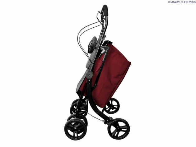 Able 2 Rumba Deluxe Shopping Trolley Seat Tilts Grey Green Red PR30259