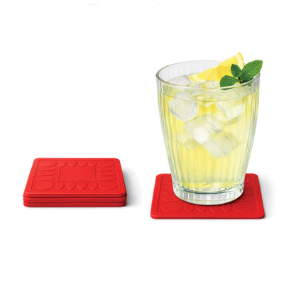 Sous-verres carrés antidérapants en silicone Aidapt