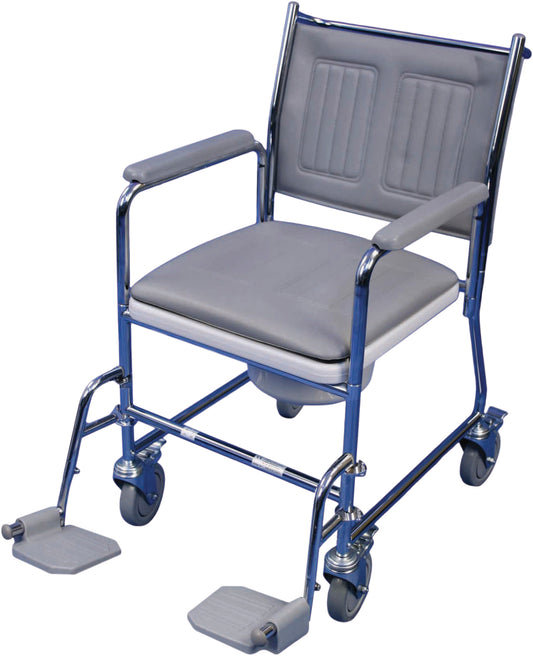 Aidapt VR164 VR166 VR166S Linton Commode mobile Transfer Glideabout robuste