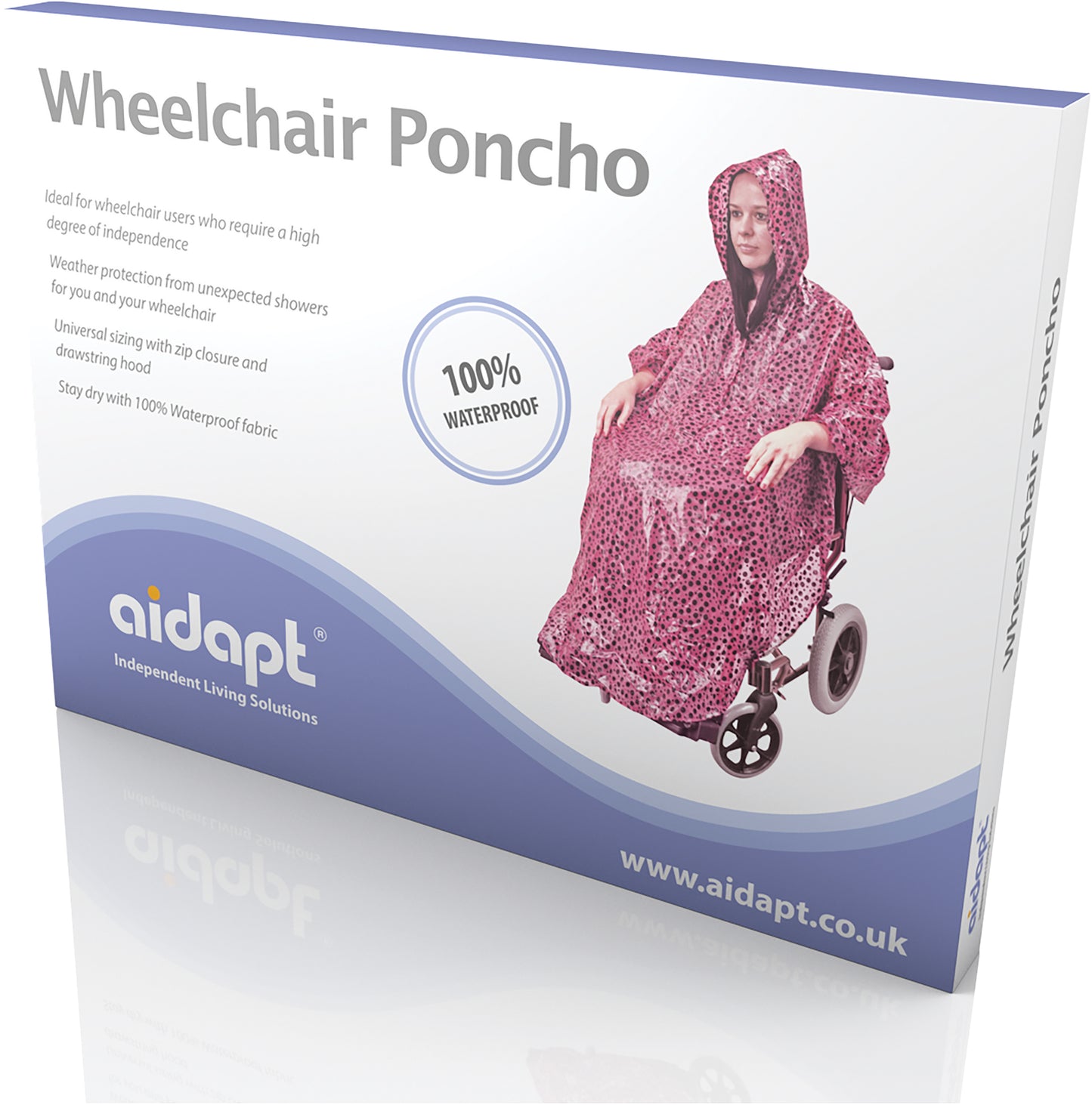 Universal Wheelchair Poncho VA127C Blue VA127CP Pink