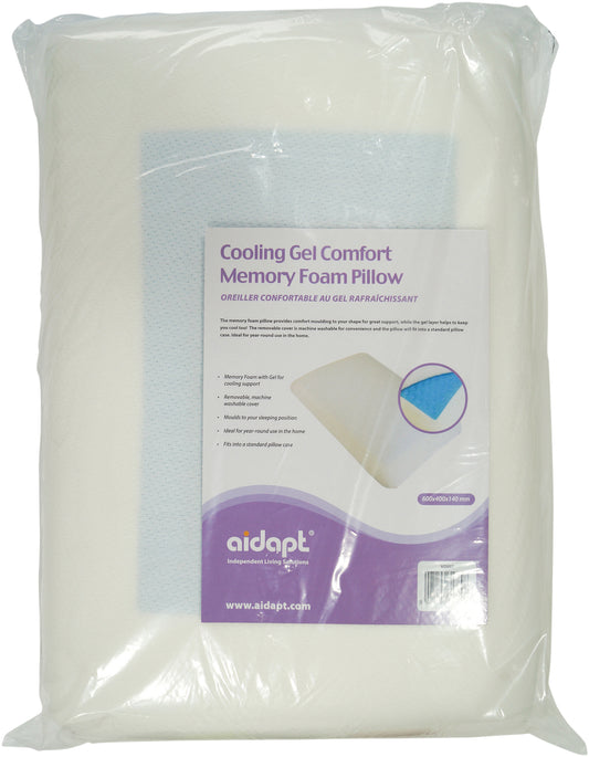 Aidapt Memory Foam Cooling Gel Comfort Pillow VG887