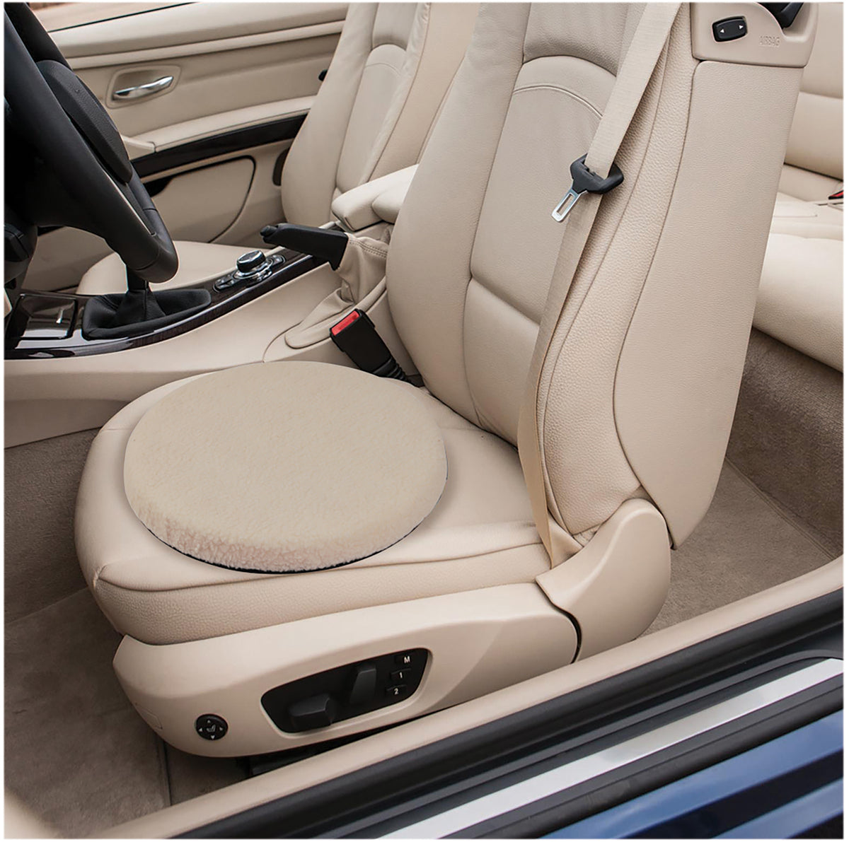 Coussin pivotant rond rembourré Housse en molleton pour voiture VM933B NRS N54435