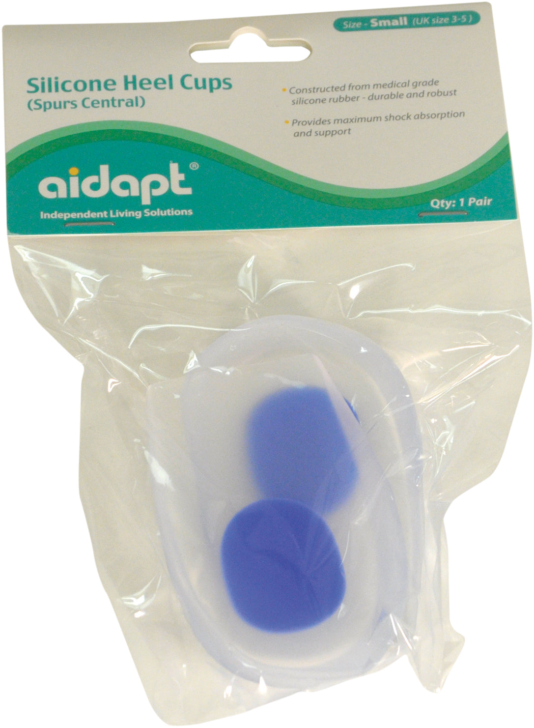 Aidapt Pair of Medical Grade Silicone Heel Cups (for Spurs Central) VM949AB