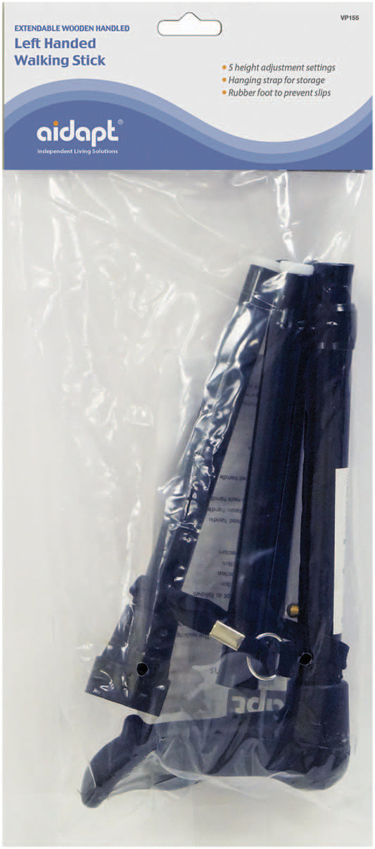 Aidapt Collapsible Folding Ergonomic Comfy Handle Left or Right Walking Stick