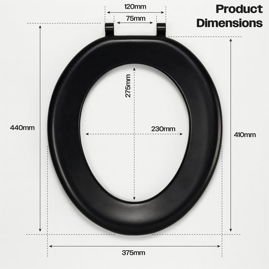 Aidapt Replacement Single Flap Toilet Seat For The Solo Skandia VS229