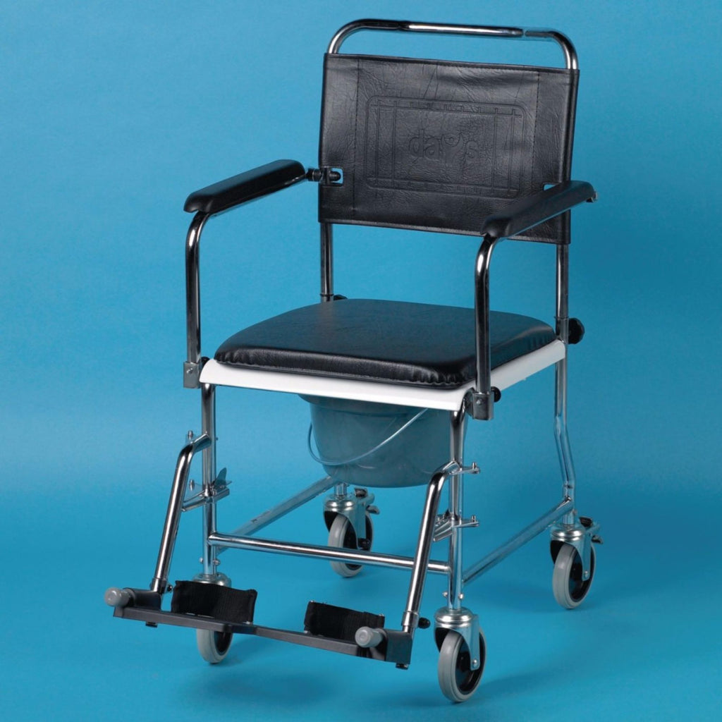 Homecraft Casa Clean II Mobile Commode Glideabout Chair transfer 081593011