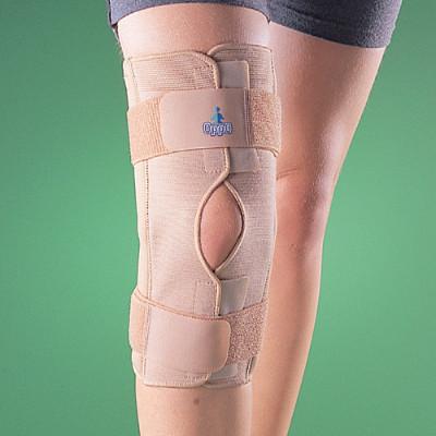 Oppo Genouillère stabilisatrice à patella articulée et ouverte avec attache Velcro 2037