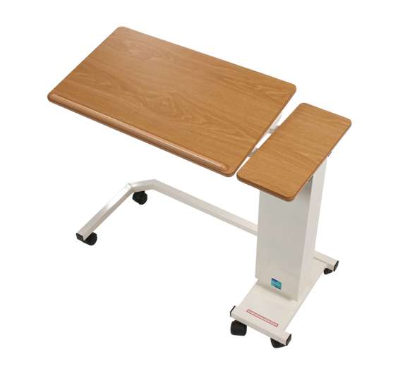 Drive DeVilbiss Easi Riser Overbed Table with Wheelchair Base and Tilting Twin Top - 3015