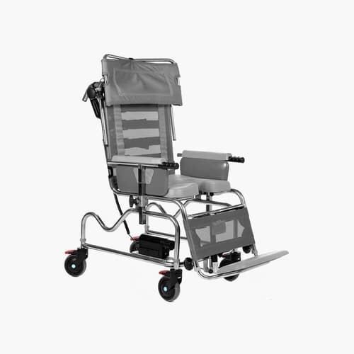 Fauteuil de douche à transfert en maille Osprey Timo électrique à inclinaison dans l'espace 981E