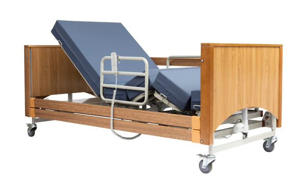 Alerta Lomond Rotate Stand Up Bed in Oak - ALT-LB-RO Adjustable Hospital Type Bed Sit Stand