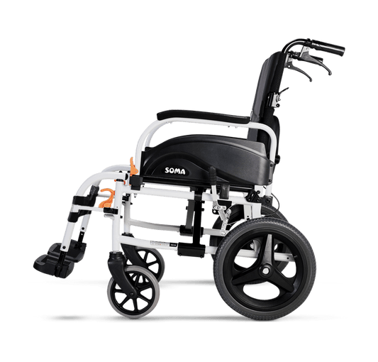 Fauteuil roulant de transit agile et léger Karma Soma testé pour les chocs AGL-F14, largeur d'assise 16", 18" ou 20"