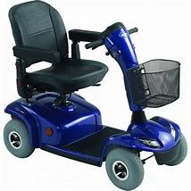 Invacare Leo Mobility Scooter 4 Wheel Blue Silver Red