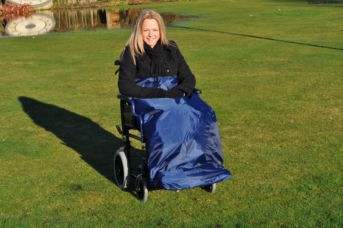 Able 2 Splash Deluxe Wheelchair Apron Wheelcosy Waterproof Warm Lined Legs Fur Fleece Cover PR34020/D