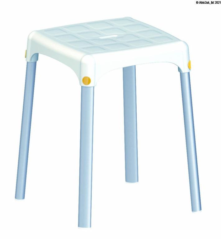 Able2 Atlantis Square Top Bathroom Stool - PR46059
