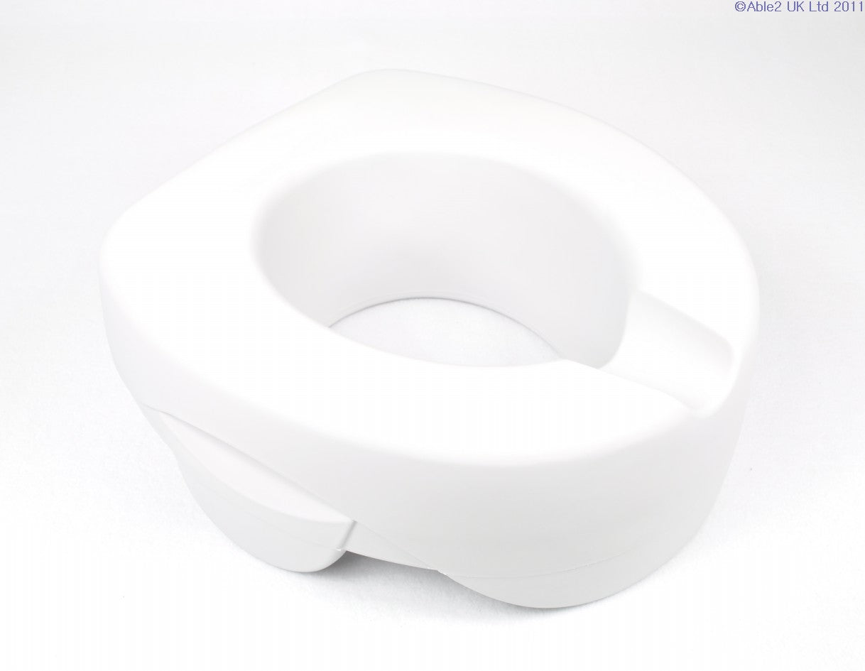 Able2 4" Height Raiser Soft Waterproof Padded Rehosoft Raised Toilet Seat PR50001