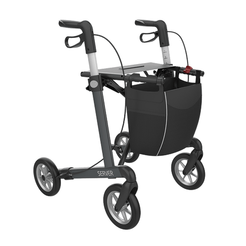 Rehasense Medium Server Rollator Walker 4 Wheel SRWRM