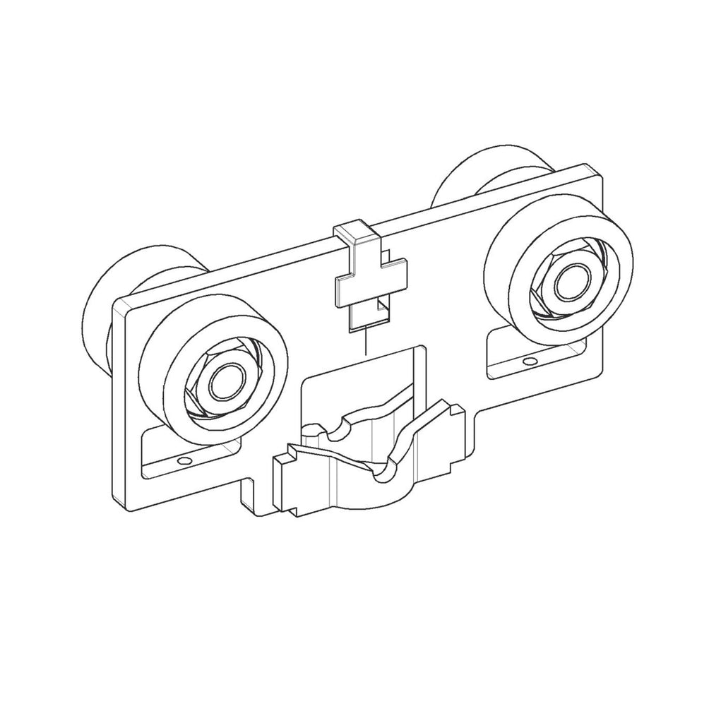 1444008-9010 Invacare Robin Trolley For Robin Motor EC Track In White