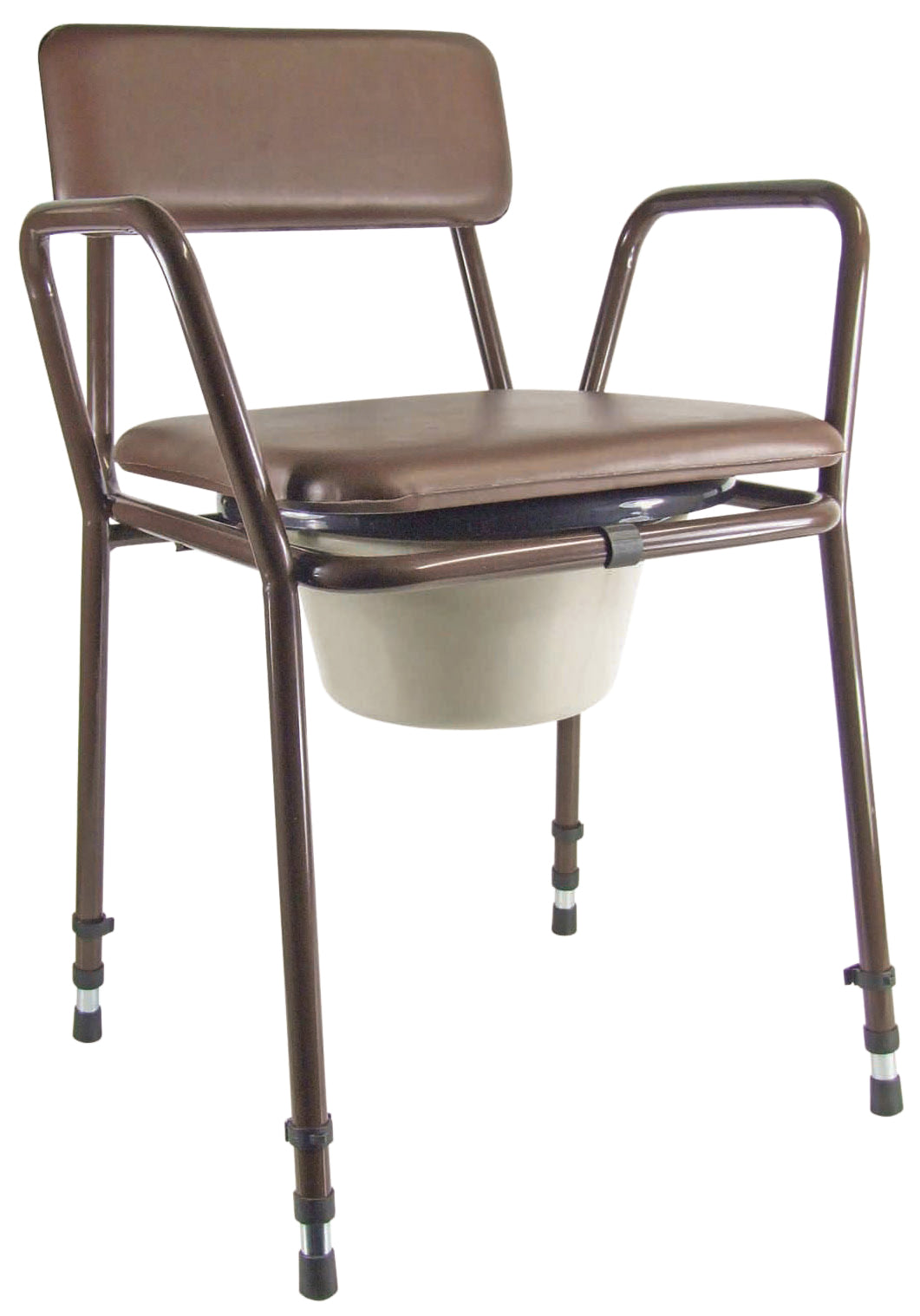 Aidapt Essex Brown Stacking Commode Potty VR161KD Flat Packed Boxed