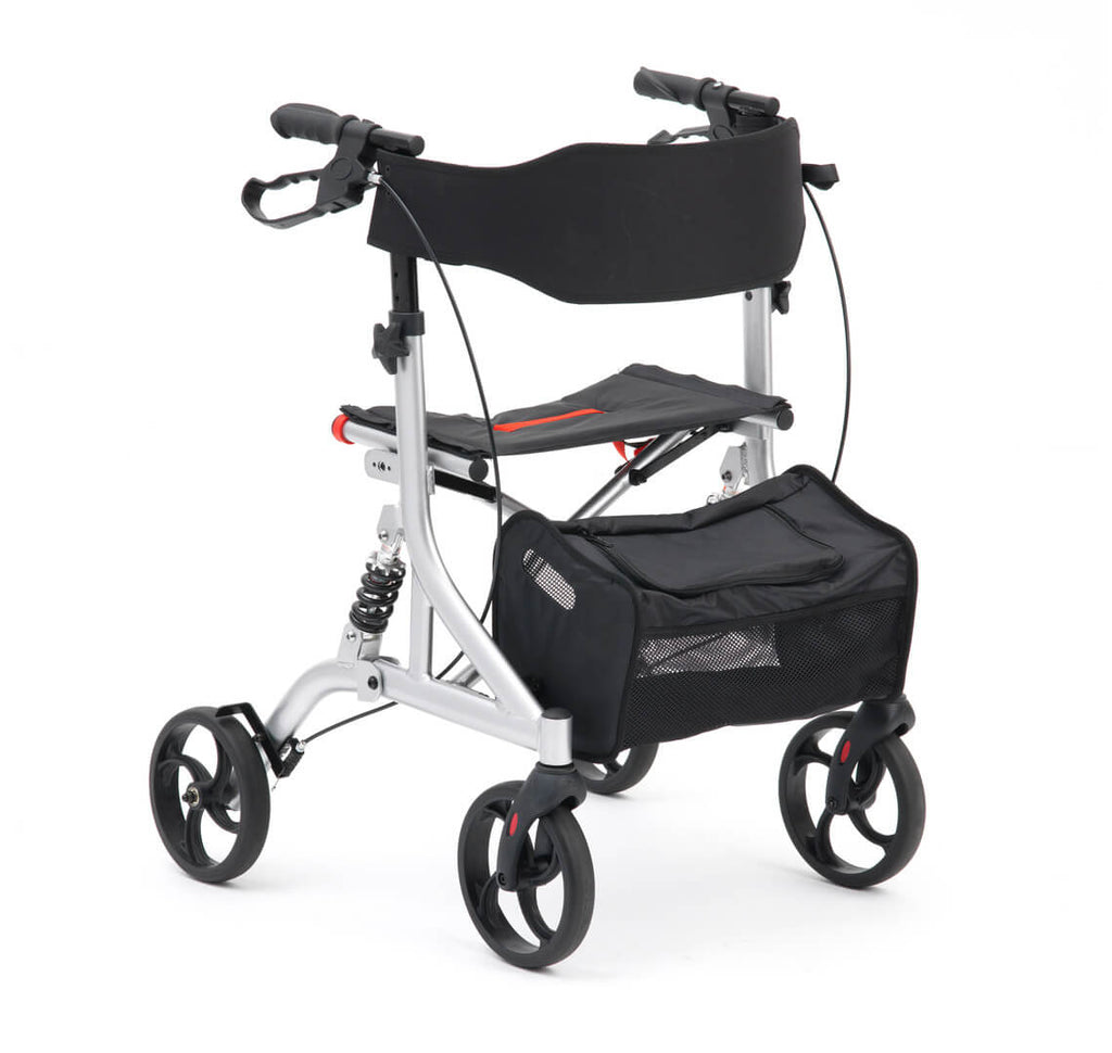 Drive DeVilbiss Suspension Rollator 4 Wheel Walker - WAO23SIL
