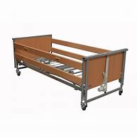 Invacare Medley Ergo Electric Hospital Profiling Bed including Wooden Side Rails - MEDERG-WS