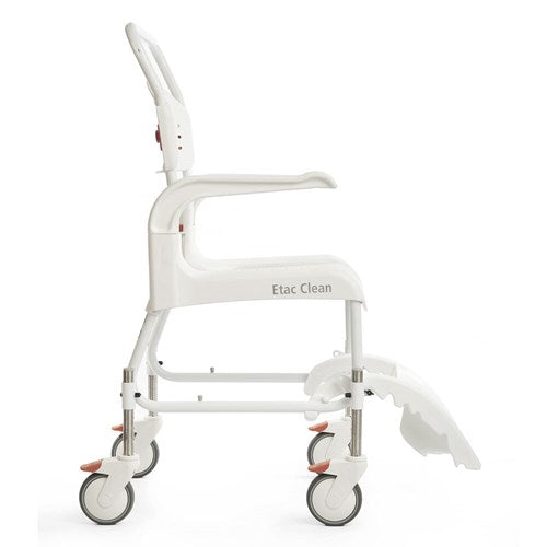 Etac Clean Height Adjustable Mobile Transfer Shower Commode Chair 80229208