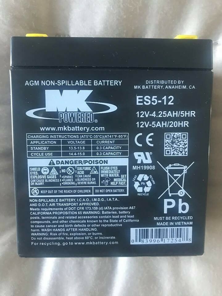 MK 12V 5AH SLA Battery
