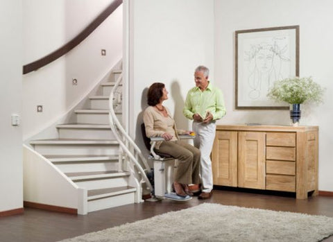 Otolift 2 TWO Curved Stairlift, Standard and Heavy Duty