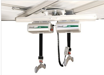 Hill Rom Liko Ultratwin Overhead Ceiling or Gantry Hoist Heavy Duty Patient Hoist