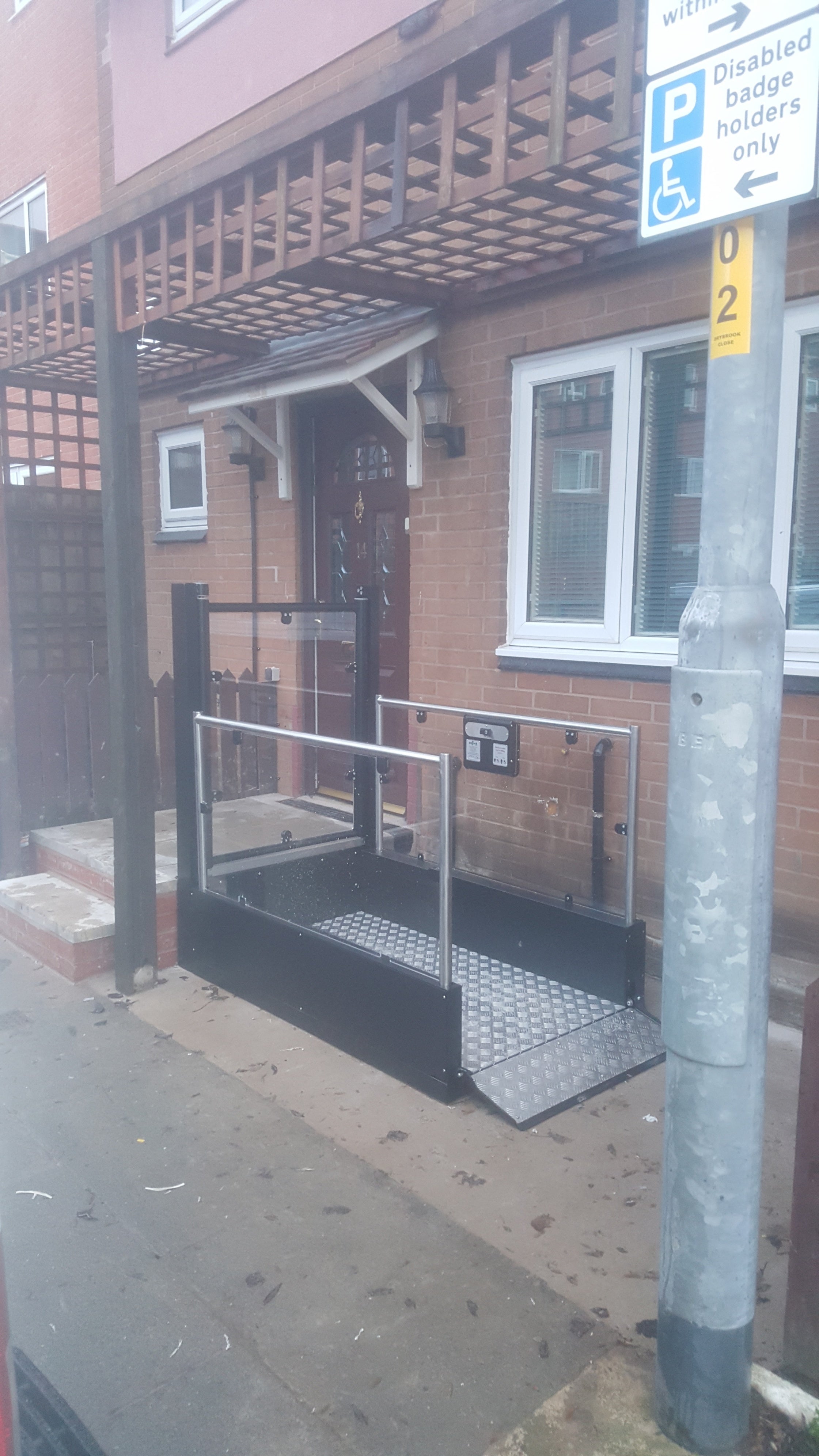 ‘Pollock Steplift Install In Longsight, Manchester City Council’