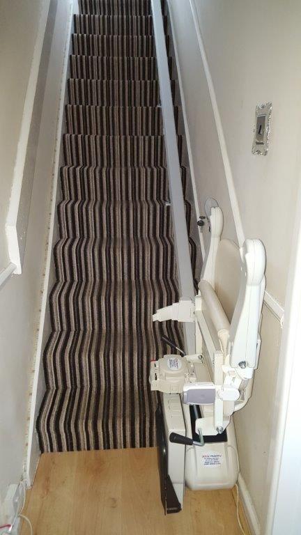 Install of New Handicare 1100 Friction Drive Stairlift