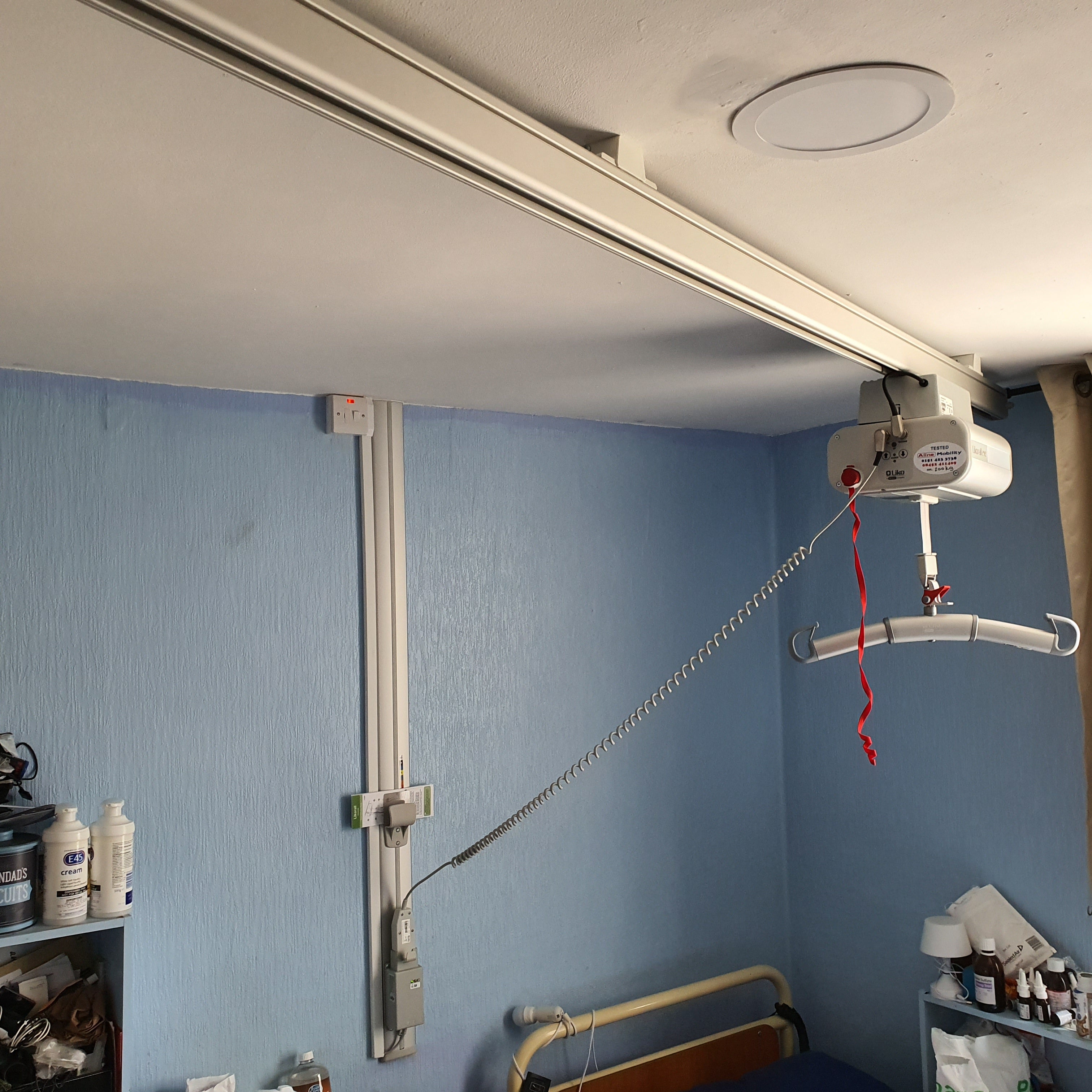 Hill Rom Liko Rail Hoist installation within Sefton Council, Merseyside.