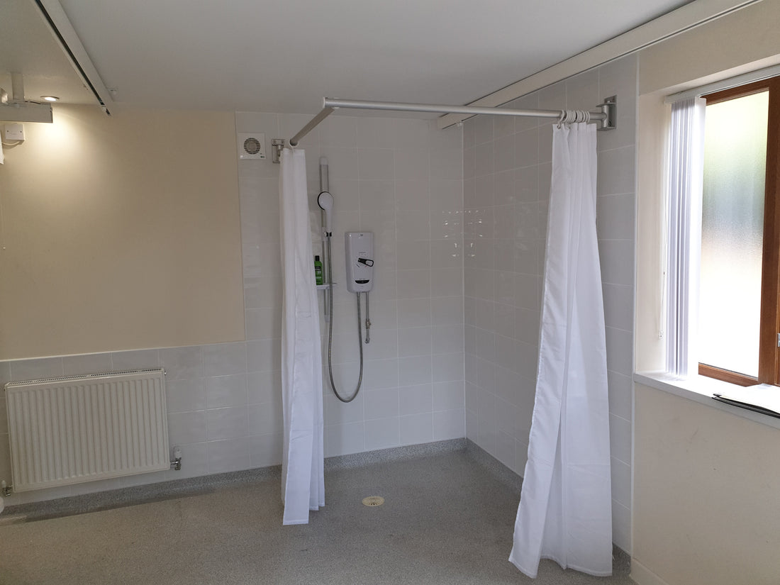Installation of Robin Ceiling Hoist, full Room to Room system in Walton