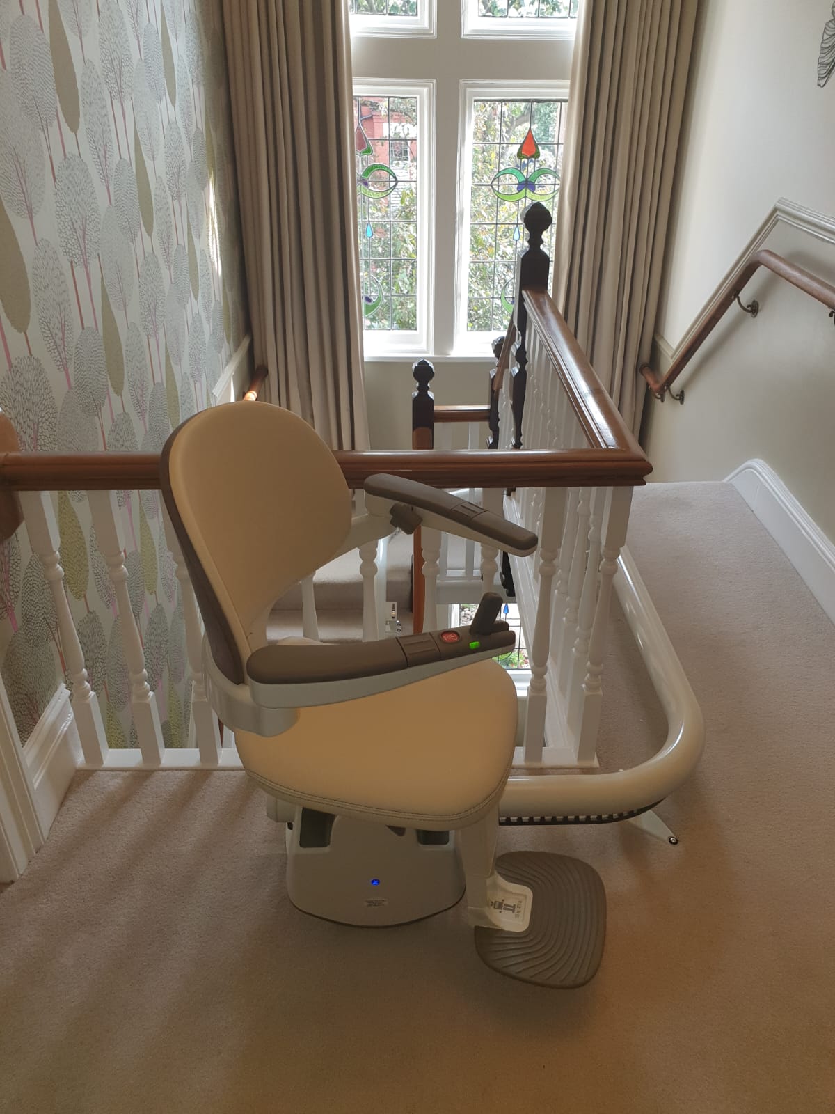 Access Flow X Curved Stairlift - narrow Stairs - no other company could install