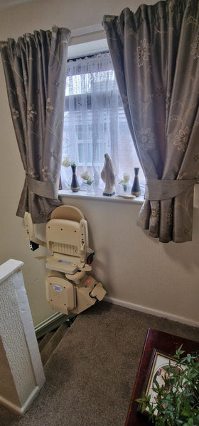 Reconditioned Stairlift Brooks T700 Installation by Aline in Chorley - Happy customer