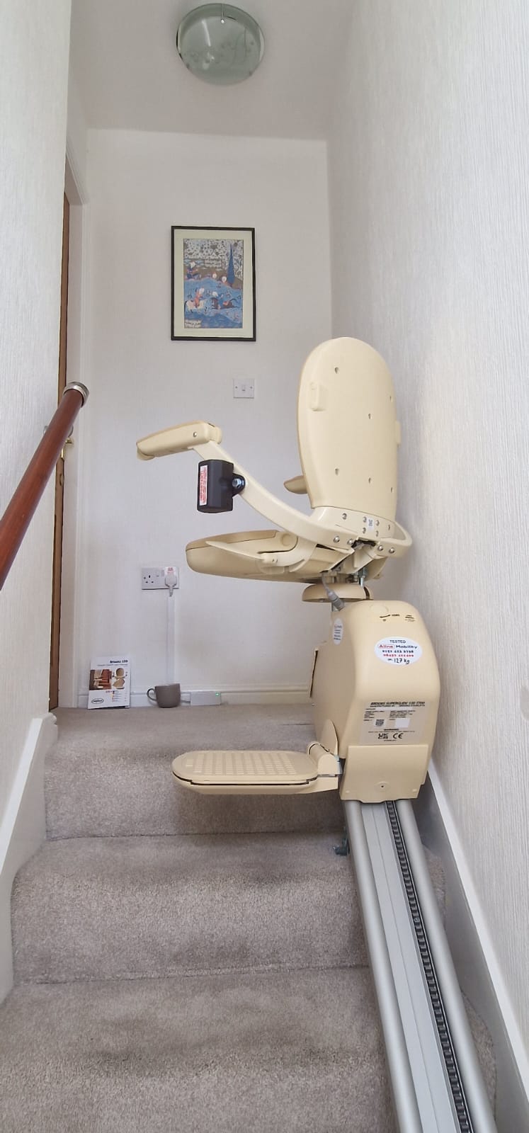 Another Happy Aline Customer - New Brooks T700 Slimline Stairlift Installed with Full Warranty