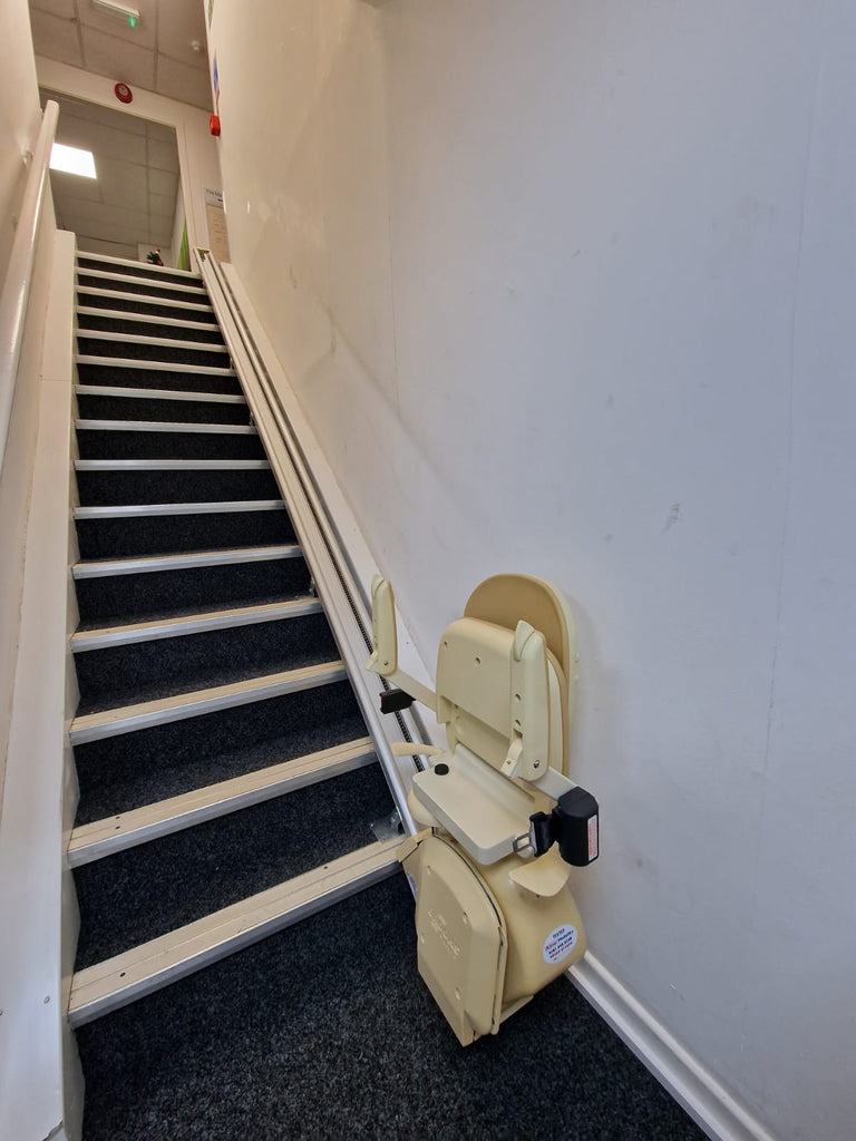 Straight Brooks stairlift install at Wirral charity