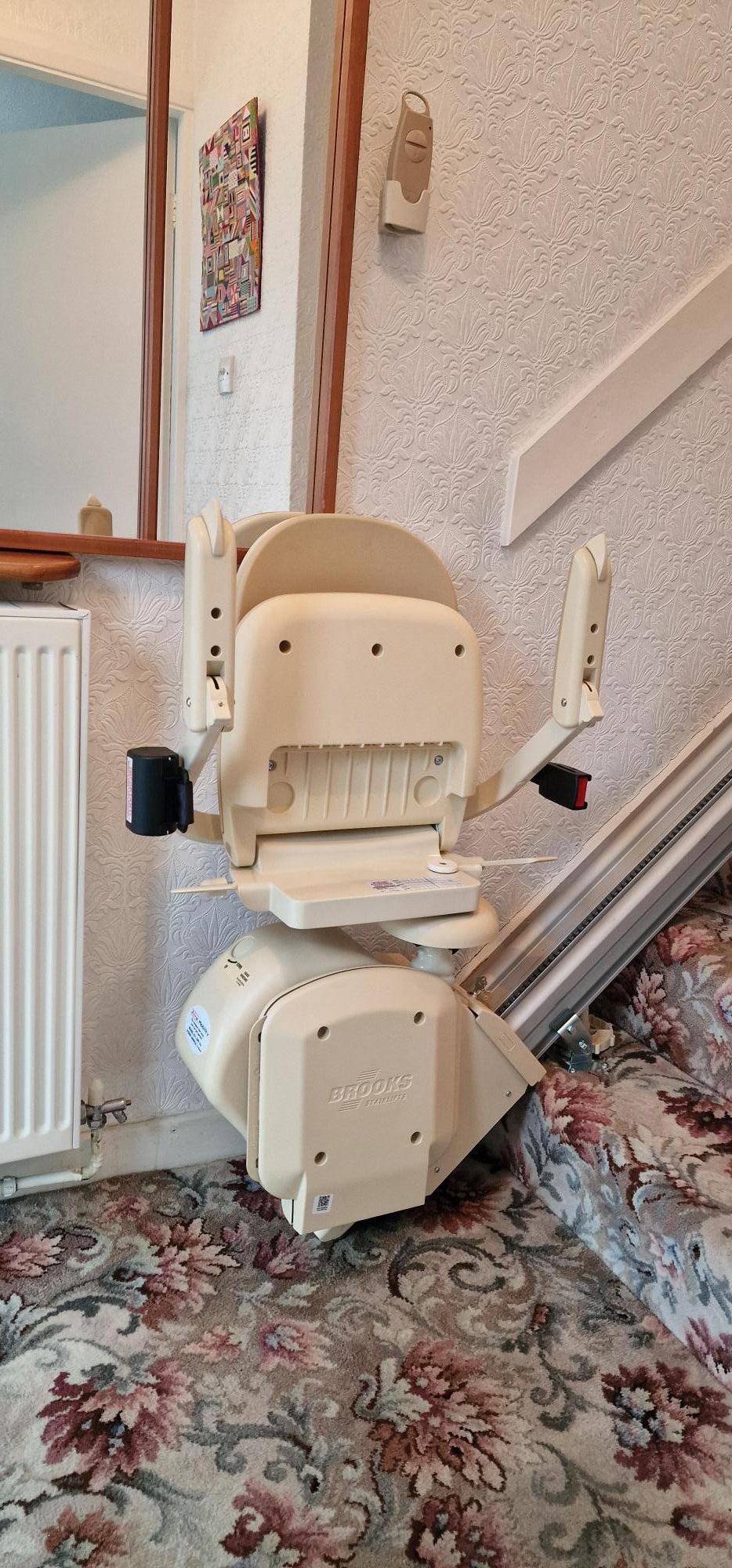 New Brooks Straight Stairlift Installed for another happy Aline Customer in Maghull Liverpool