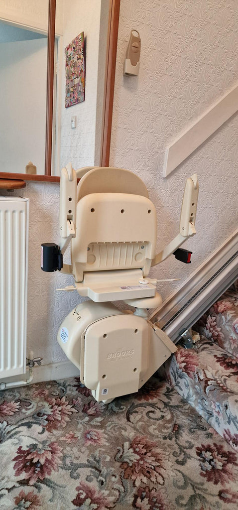 New Brooks Straight Stairlift Installed for another happy Aline Customer in Maghull Liverpool