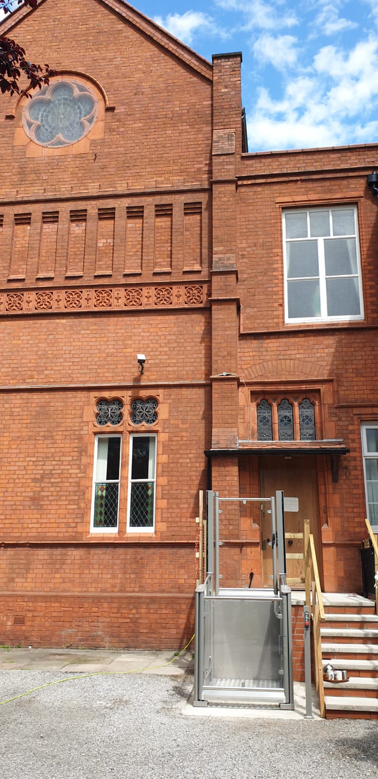 Pollock Steplift Install in Nunnery Manchester City Centre