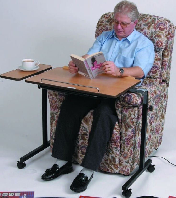 Roma Daleside Extendable Large Twin Leg Heavy Duty Over Bed Chair Rise Recliner Table Tilt 5710