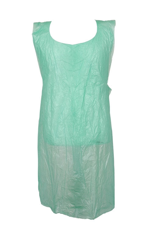 Disposable Plastic Aprons On Roll Blue Yellow or White 200 Pack Countrywide Premium Polythene
